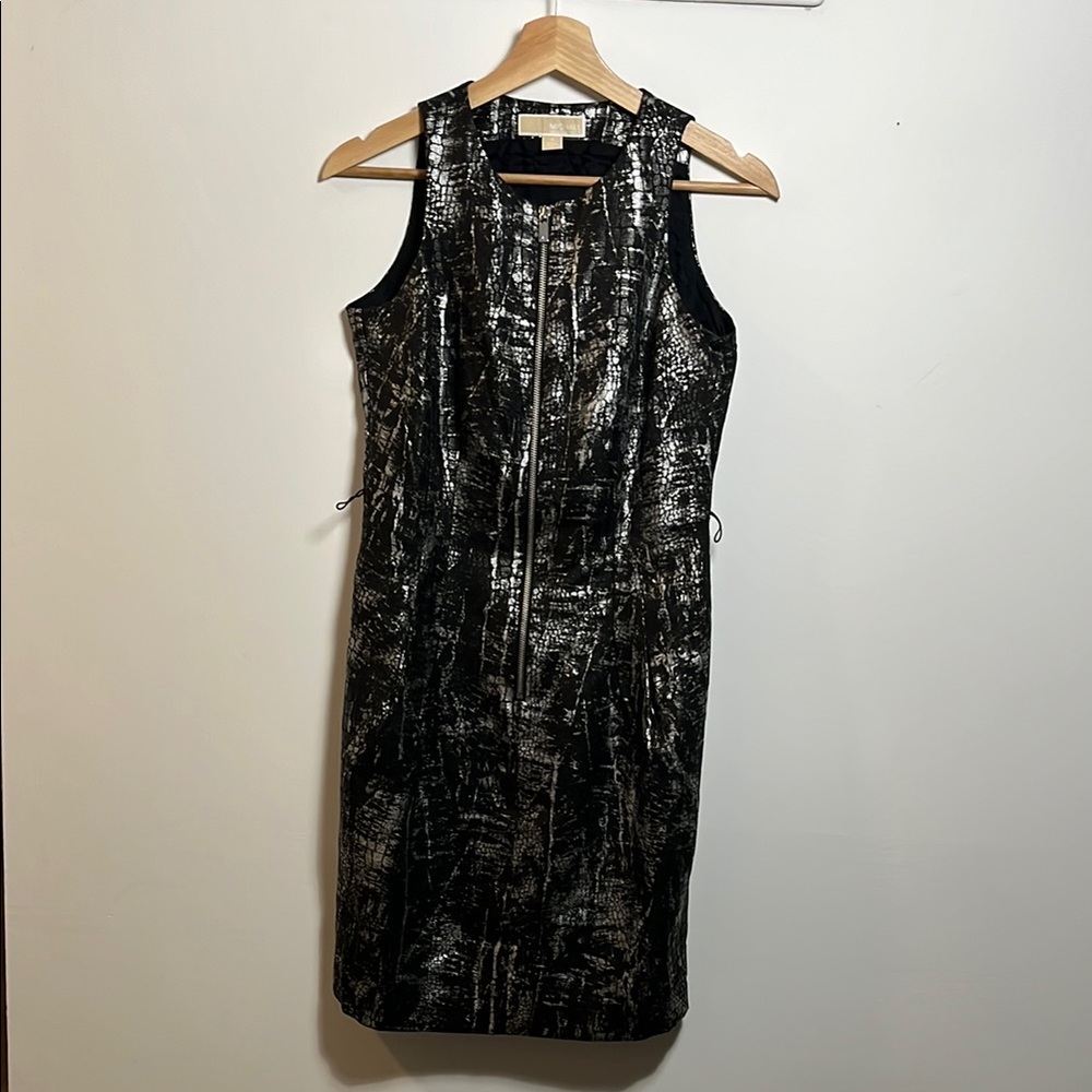 Michael Kors Elegant Black & Silver Women's Dress - Picture 1 of 5